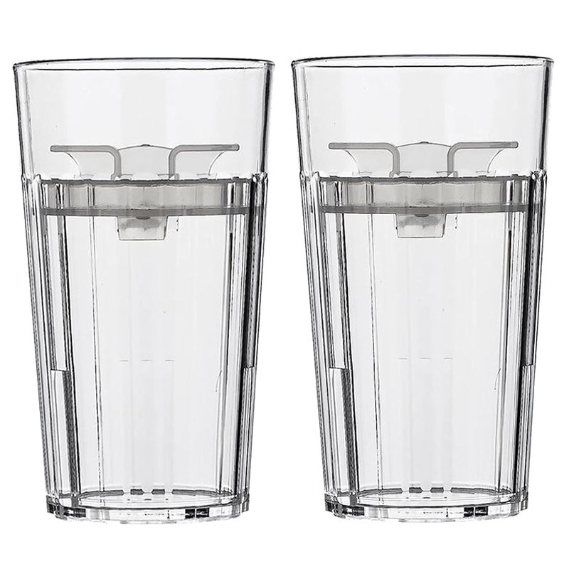 Reflo Smart Cup Bundle (Clear 2-Pack) Montessori Weaning Transition Training Cup, Slow-Spill Open-Rim Design, 360 Slow-Flow-Control, BPA-Free, Made in USA, E-Guide via QR Code - Image 1